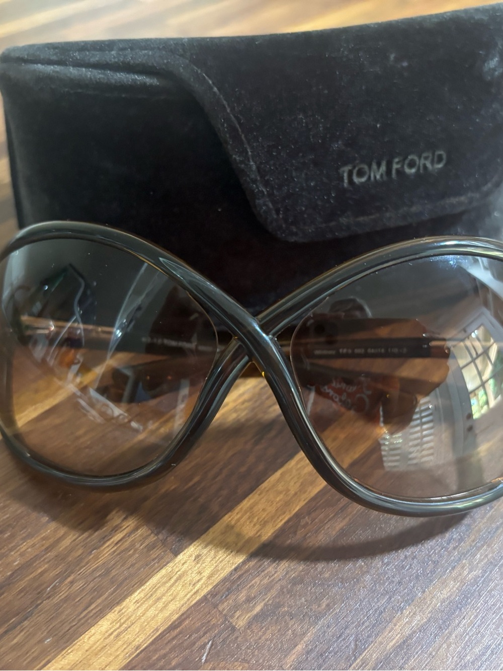 Tom Ford Women’s Brown Oversized Sunglasses - Whitney